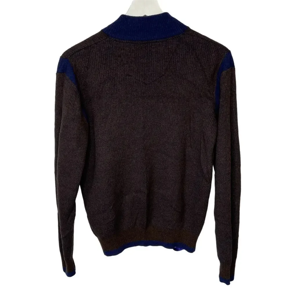 Robert Graham Wool 1/4 Zip Sweater - Men's Size XL